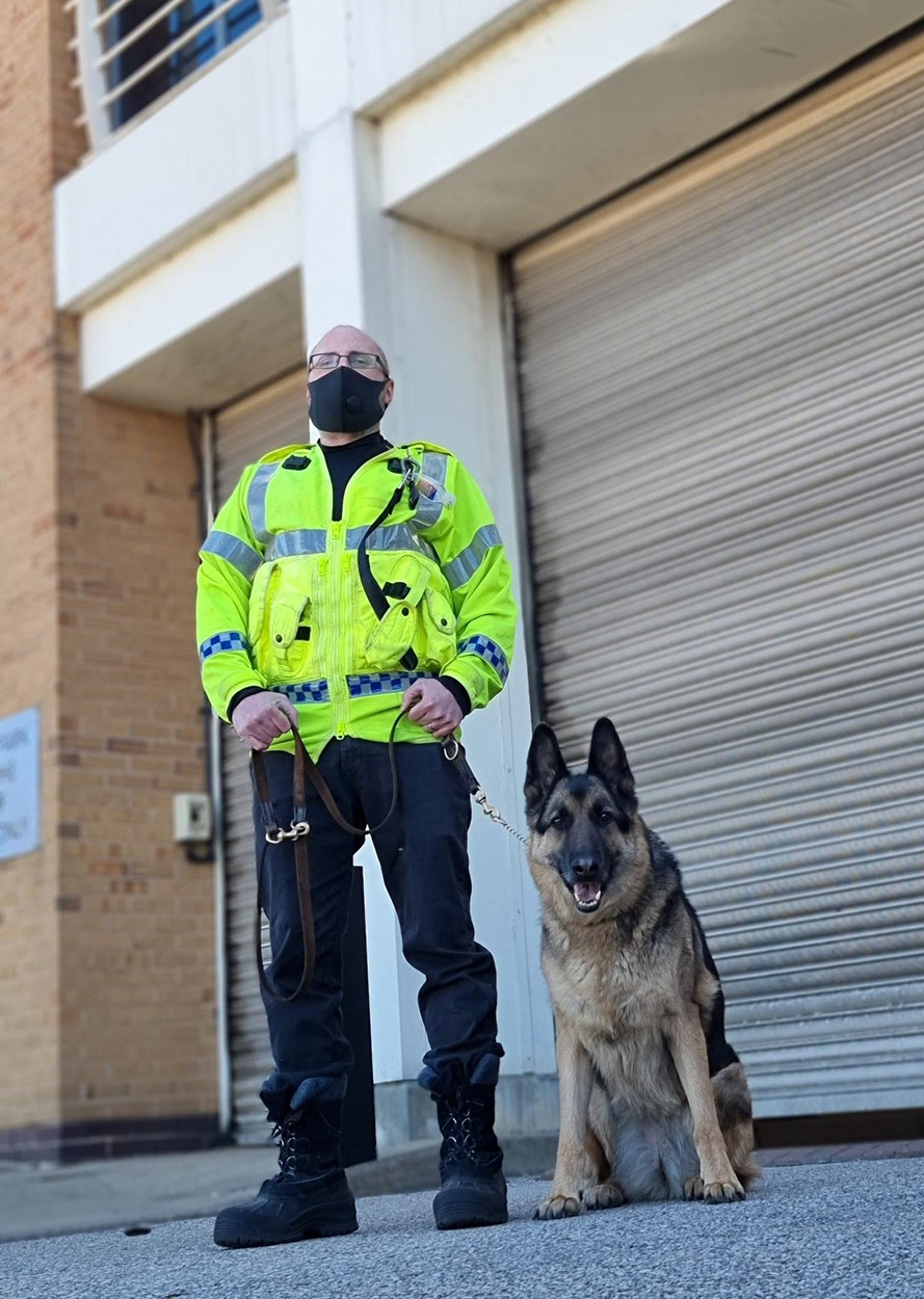 React K9 Patrol security dog services